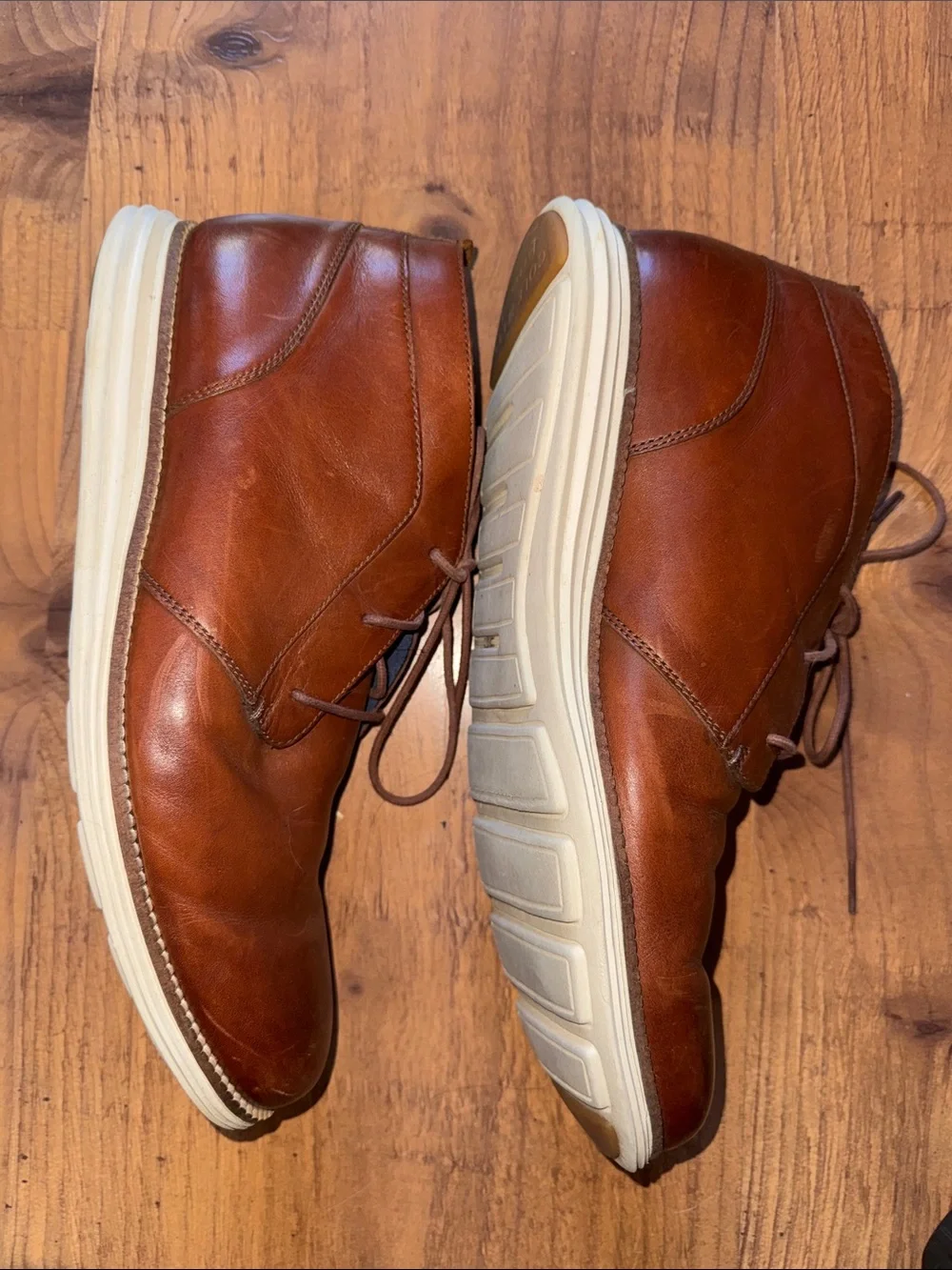 Cole Haan Men's Chestnut Brown Leather Original Grand Boots